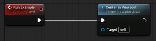 Center in Viewport Blueprint example