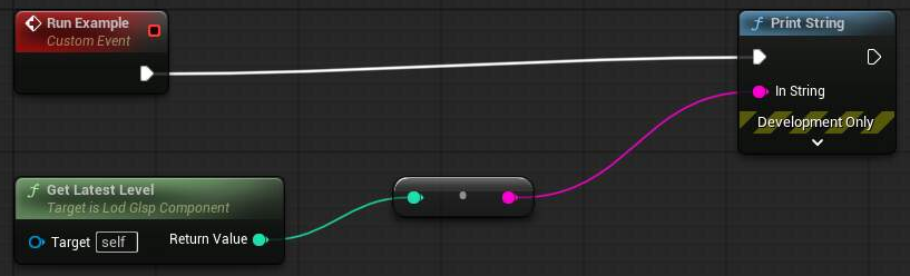 Get Latest Level Blueprint example