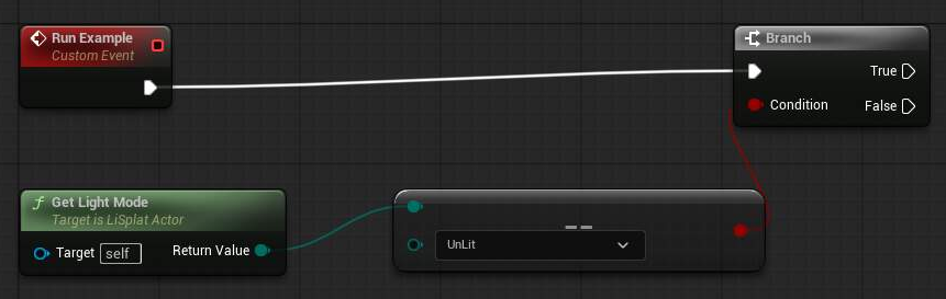 Get Light Mode Blueprint example