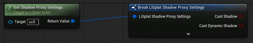 Get Shadow Proxy Settings Blueprint example