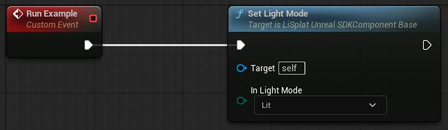 Set Light Mode Blueprint example