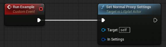 Set Normal Proxy Settings Blueprint example