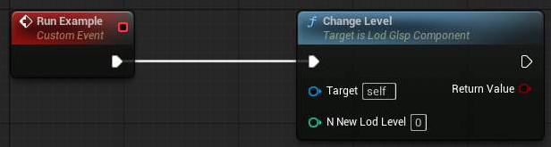Change Level Blueprint example