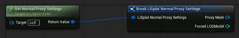 Get Normal Proxy Settings Blueprint example